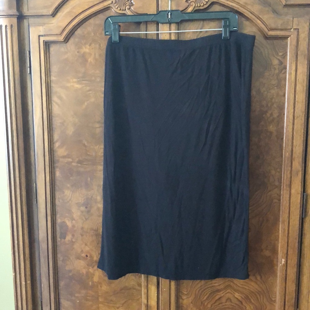 •Cato• Basic Black Midi Skirt